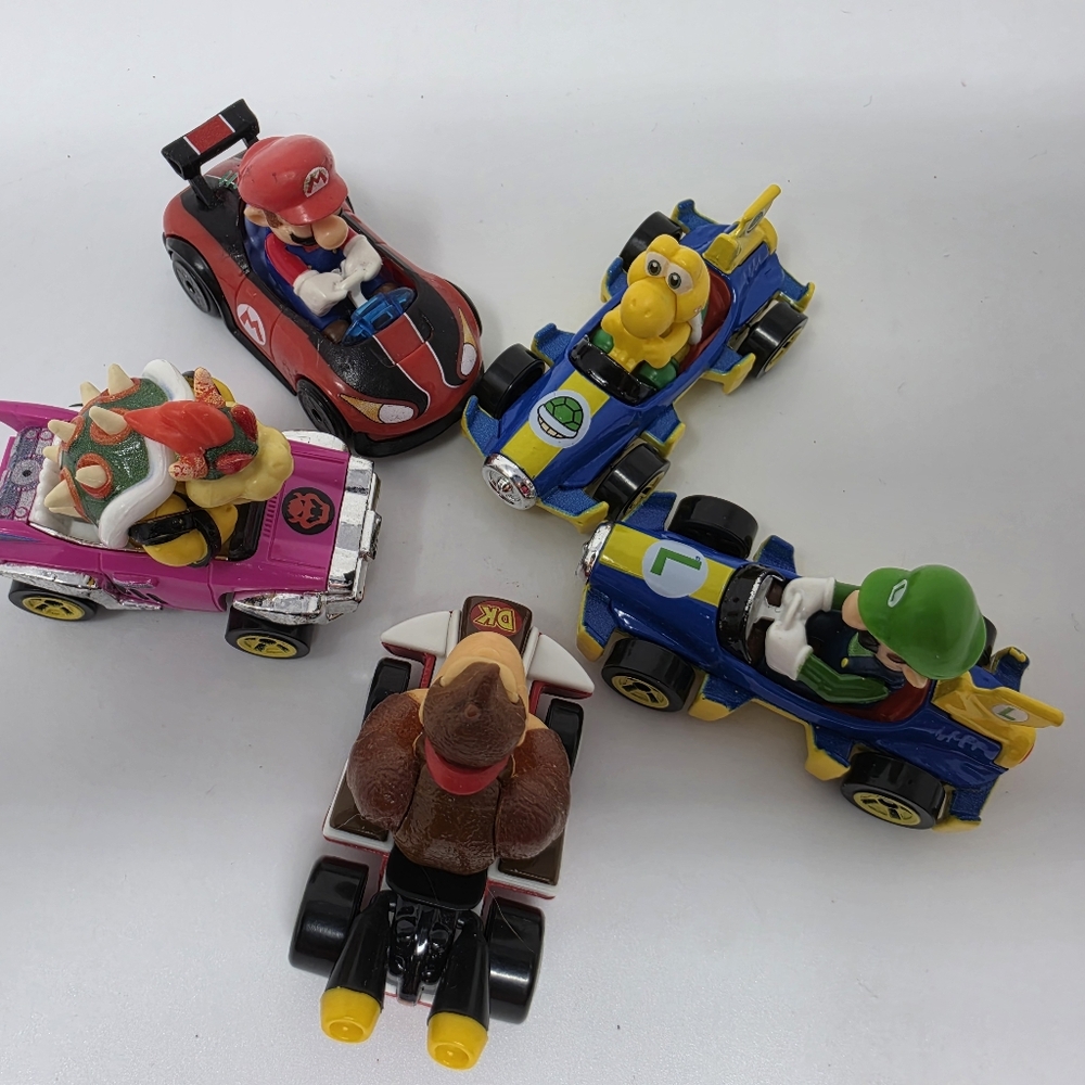 Nintendo Mario Brothers Diecast Die-cast Toy Lot of  5
